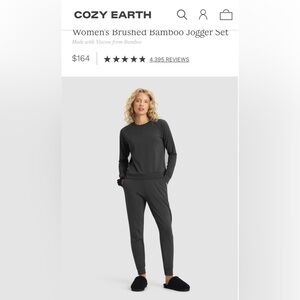 Cozy Earth Charcoal Grey loungewear set